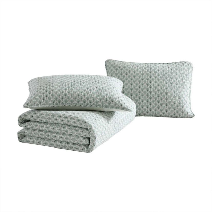 Coastal Batik Cotton Quilt-Sham Set