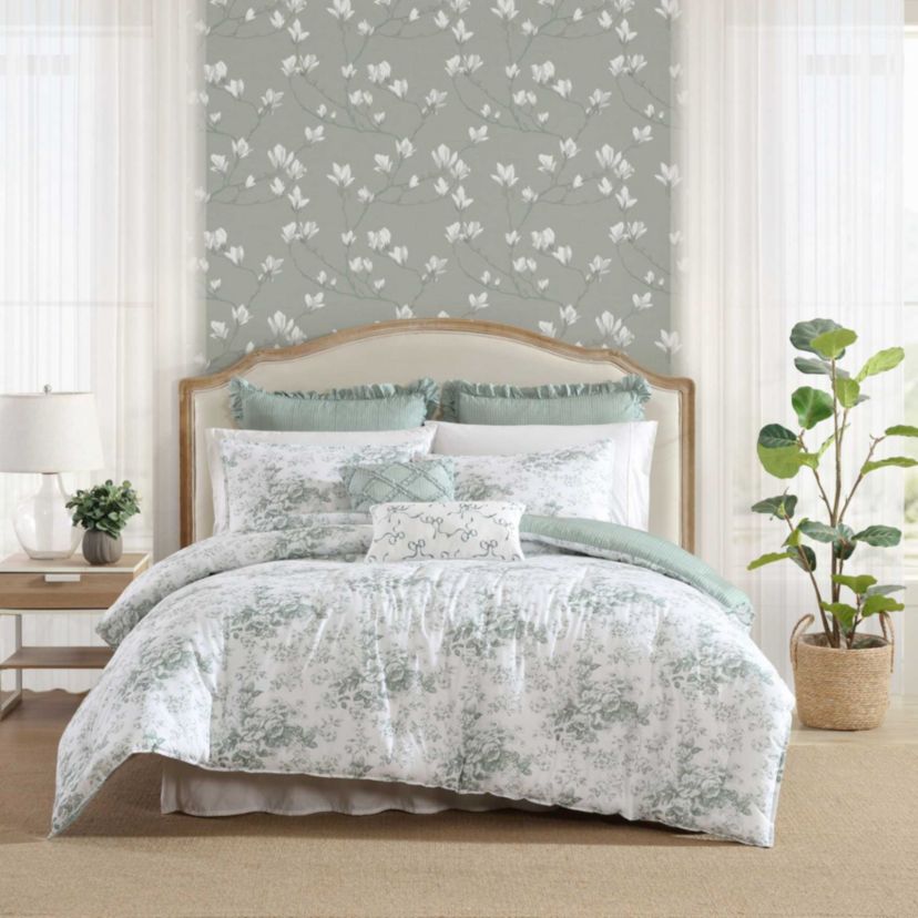 Toile Delight Cotton Comforter Sham Bonus Set