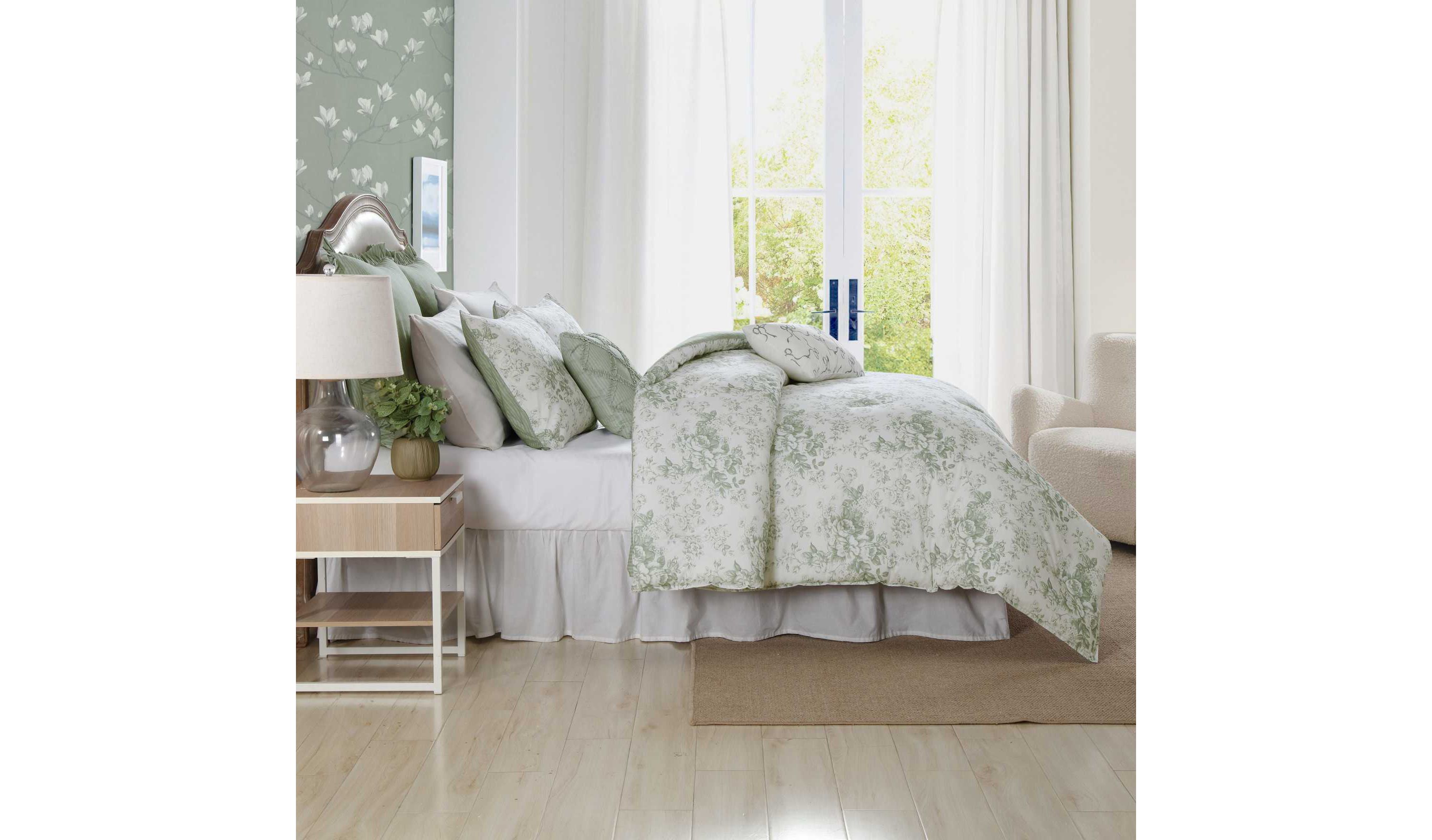 Toile Delight Cotton Comforter Sham Bonus Set