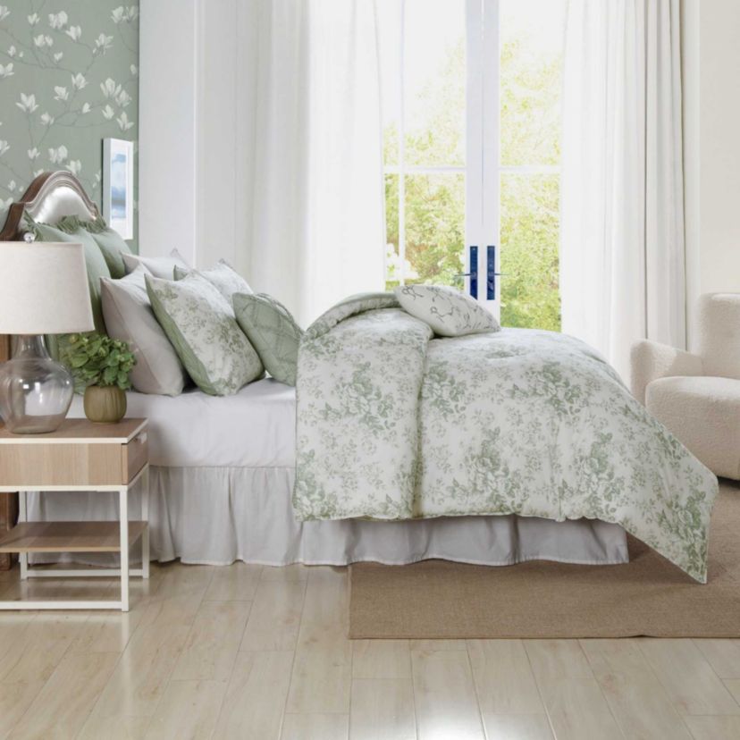 Toile Delight Cotton Comforter Sham Bonus Set