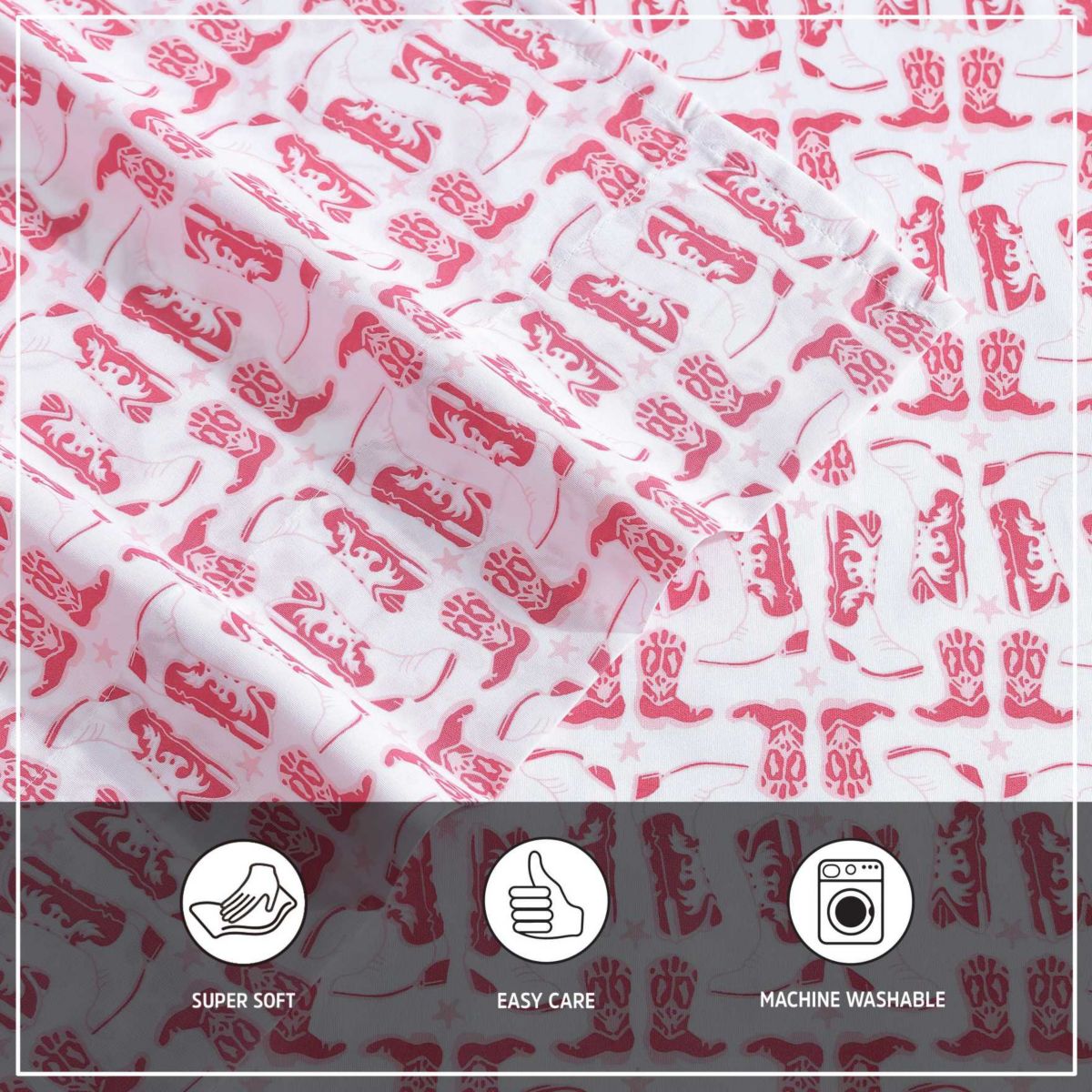 Knockin Boots Microfiber Sheet Set