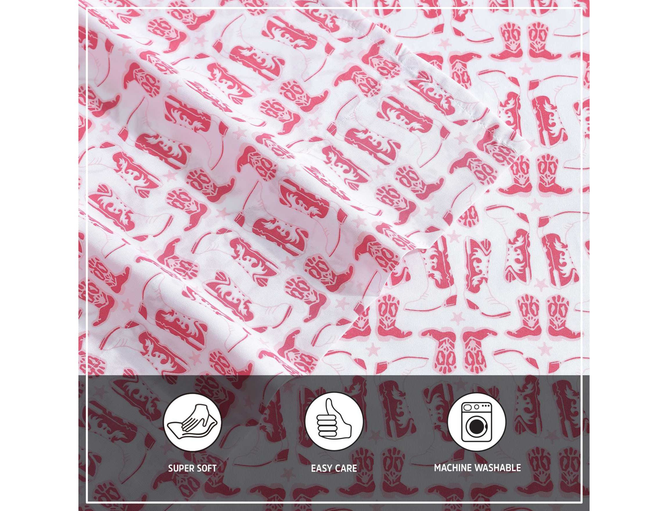 Knockin Boots Microfiber Sheet Set