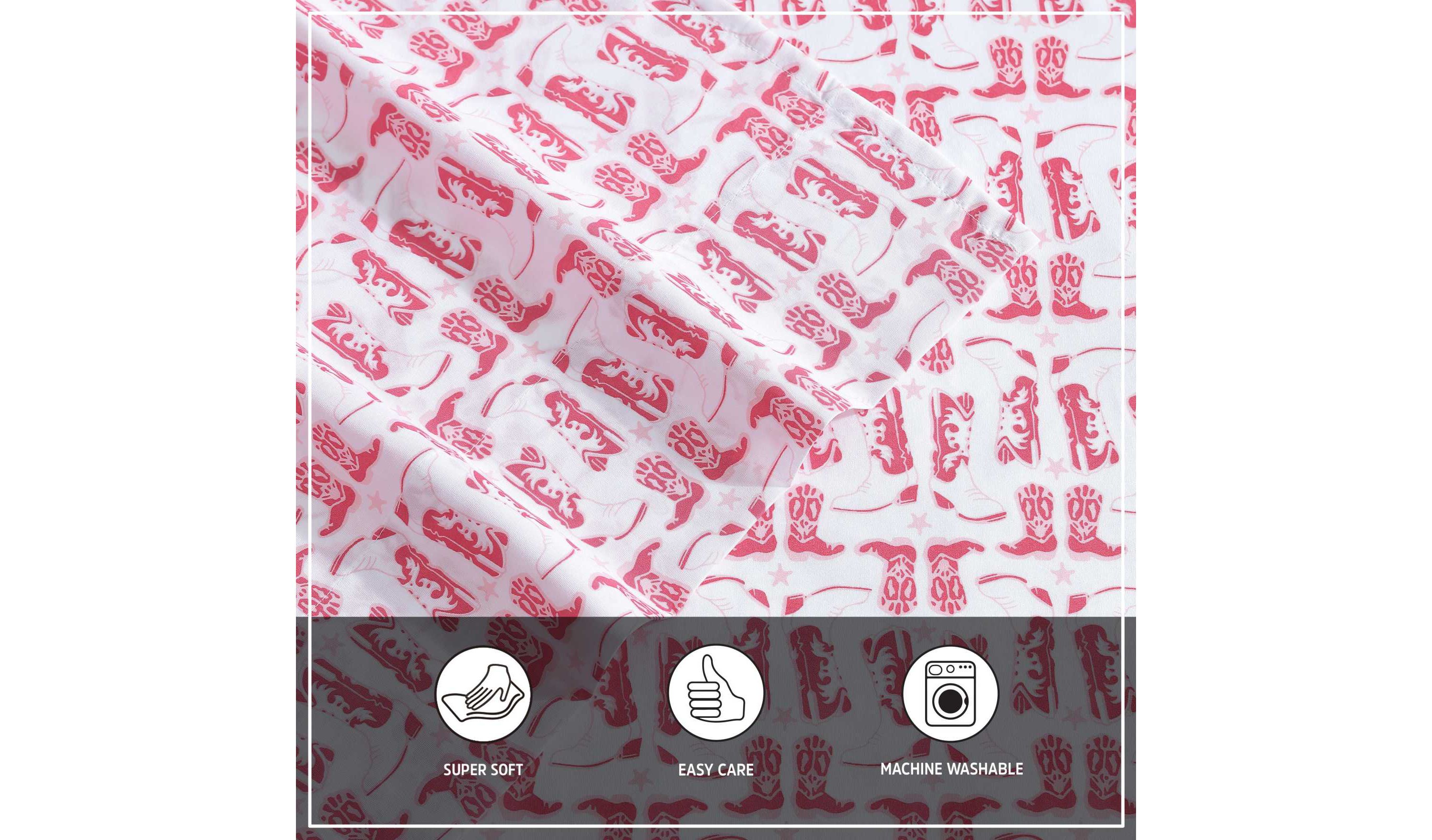 Knockin Boots Microfiber Sheet Set