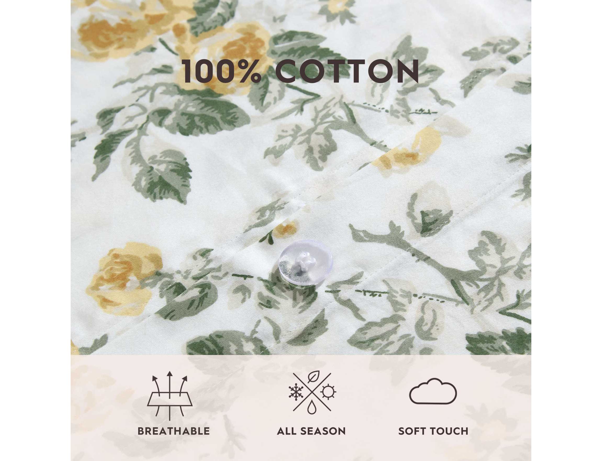 Roses Cotton Duvet Cover Set