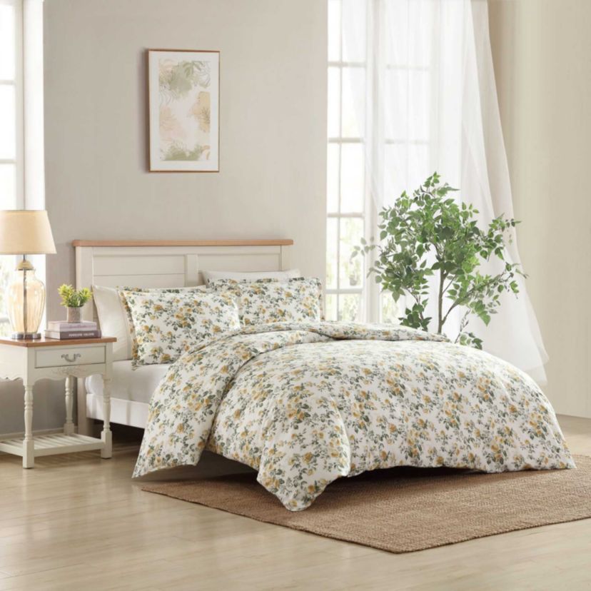 Roses Cotton Duvet Cover Set