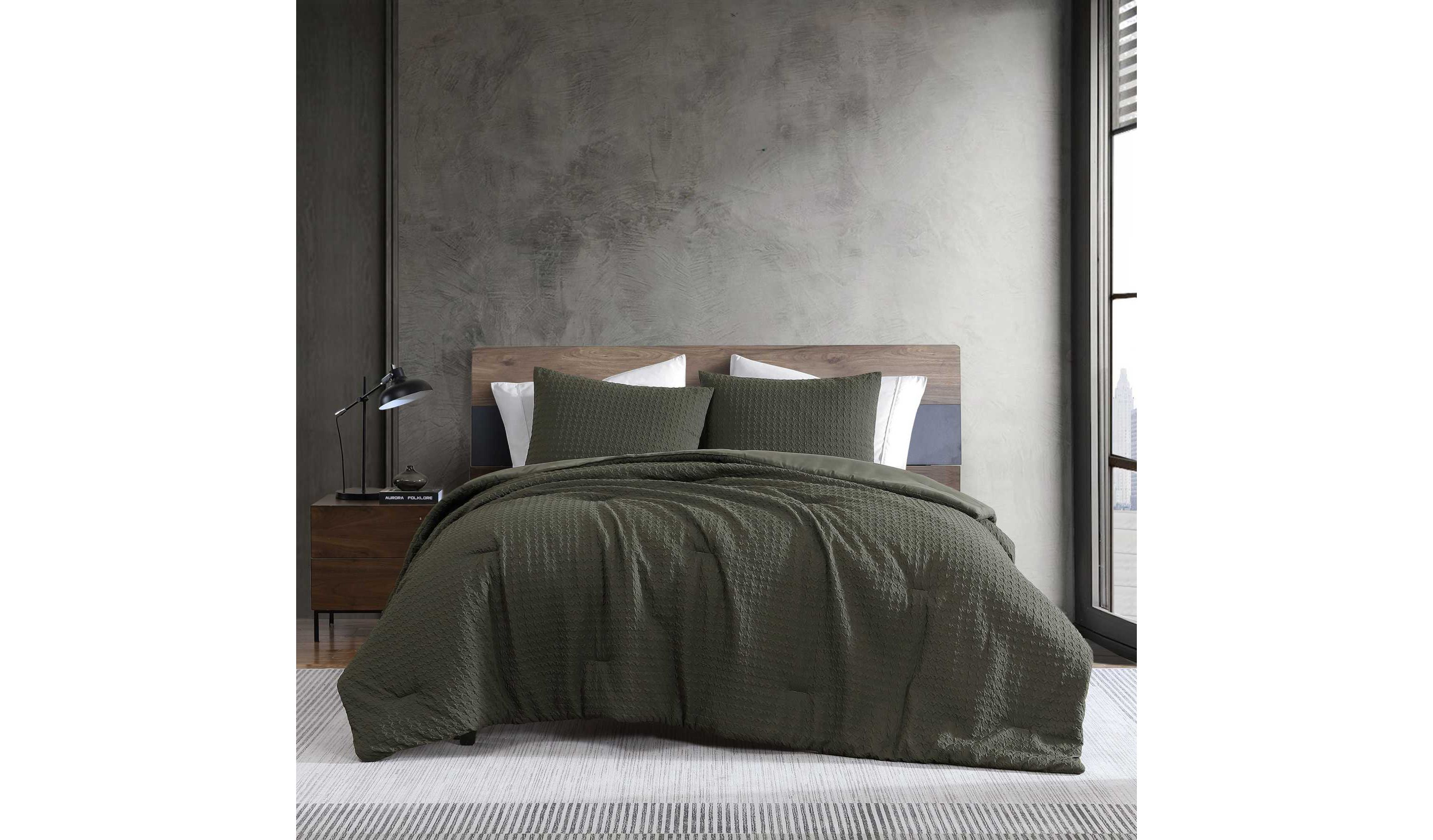 Houndstooth Microfiber Comforter Set