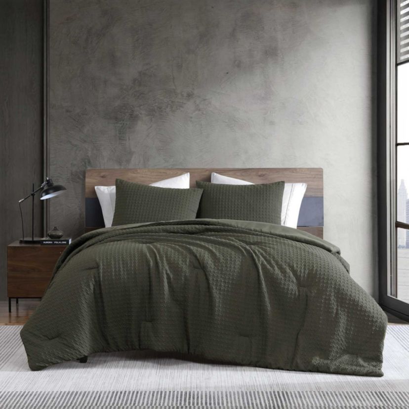 Houndstooth Microfiber Comforter Set