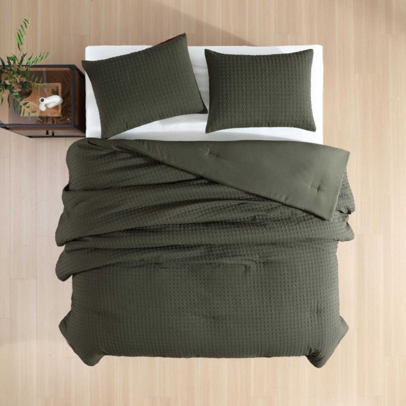 Houndstooth Microfiber Comforter Set