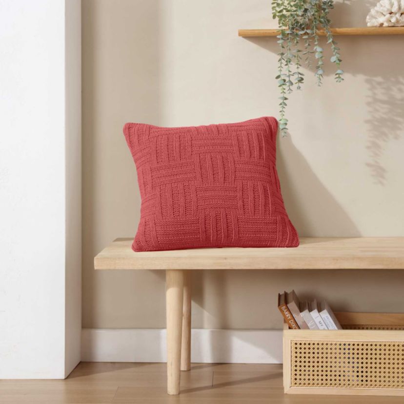Chain Basket Microfiber Decorative Pillow