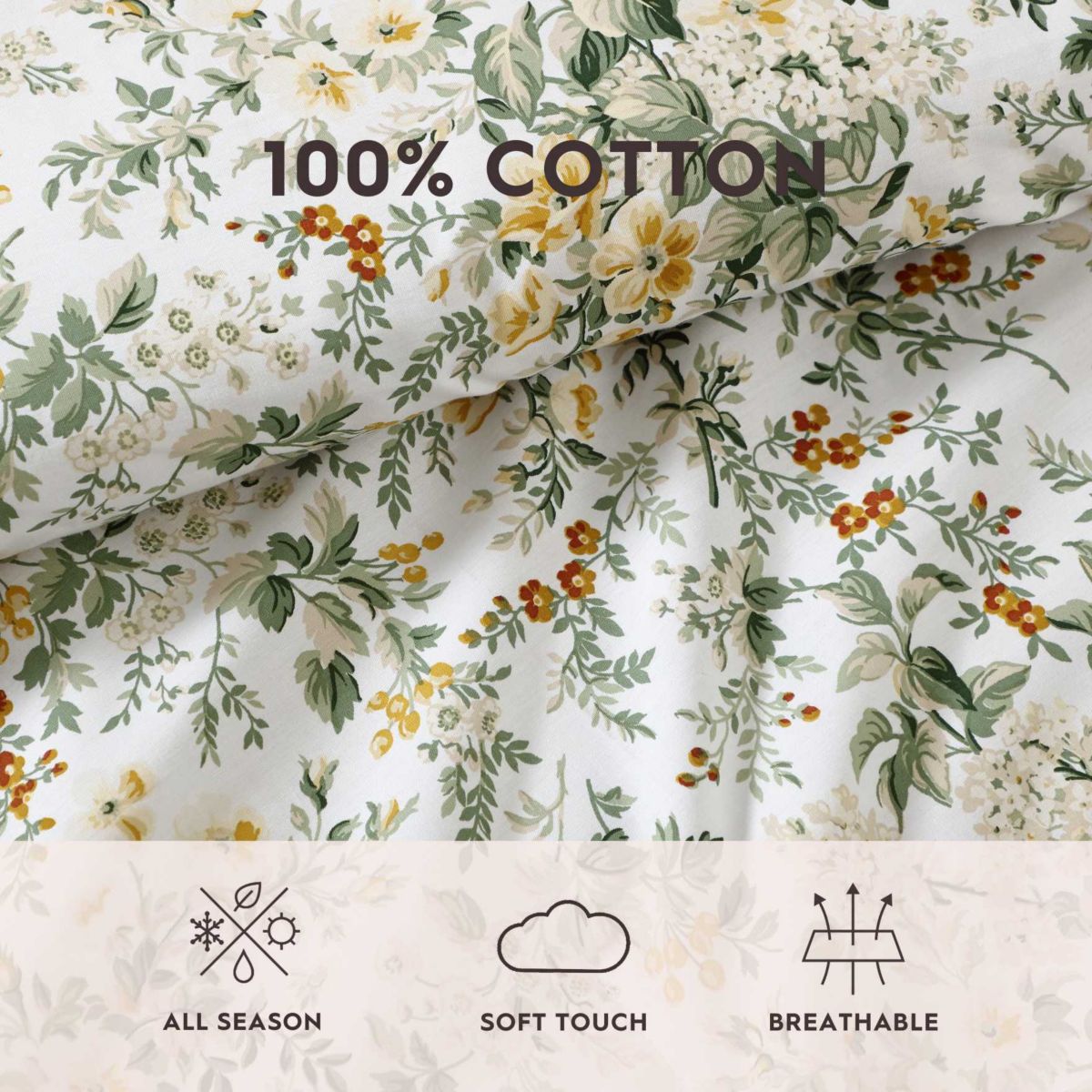 Country Meadow Cotton Comforter-Sham Set