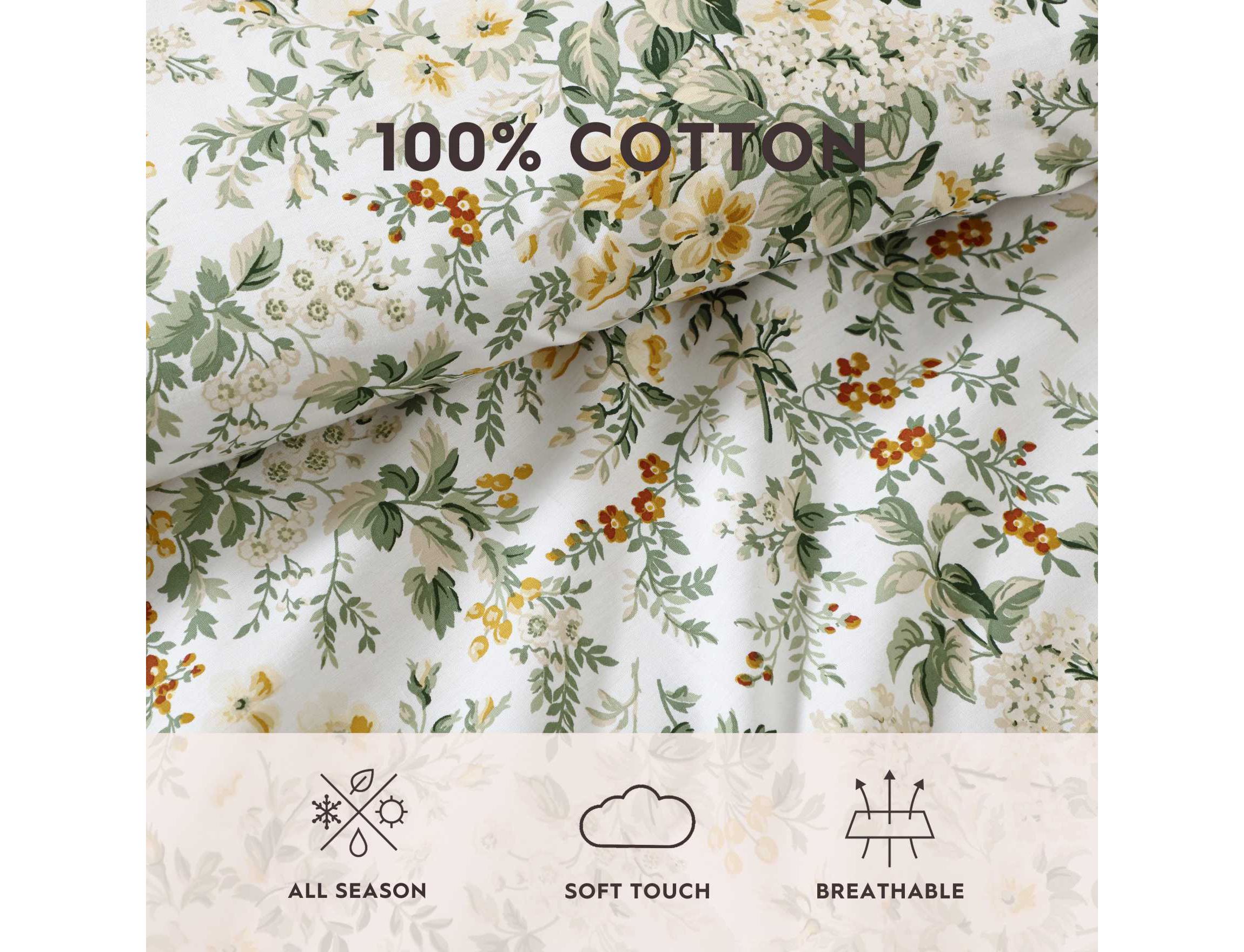 Country Meadow Cotton Comforter-Sham Set