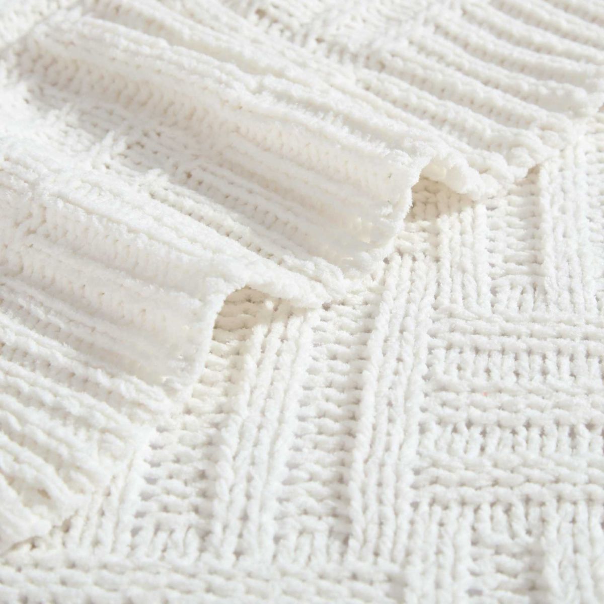Chain Basket Microfiber Throw Blanket