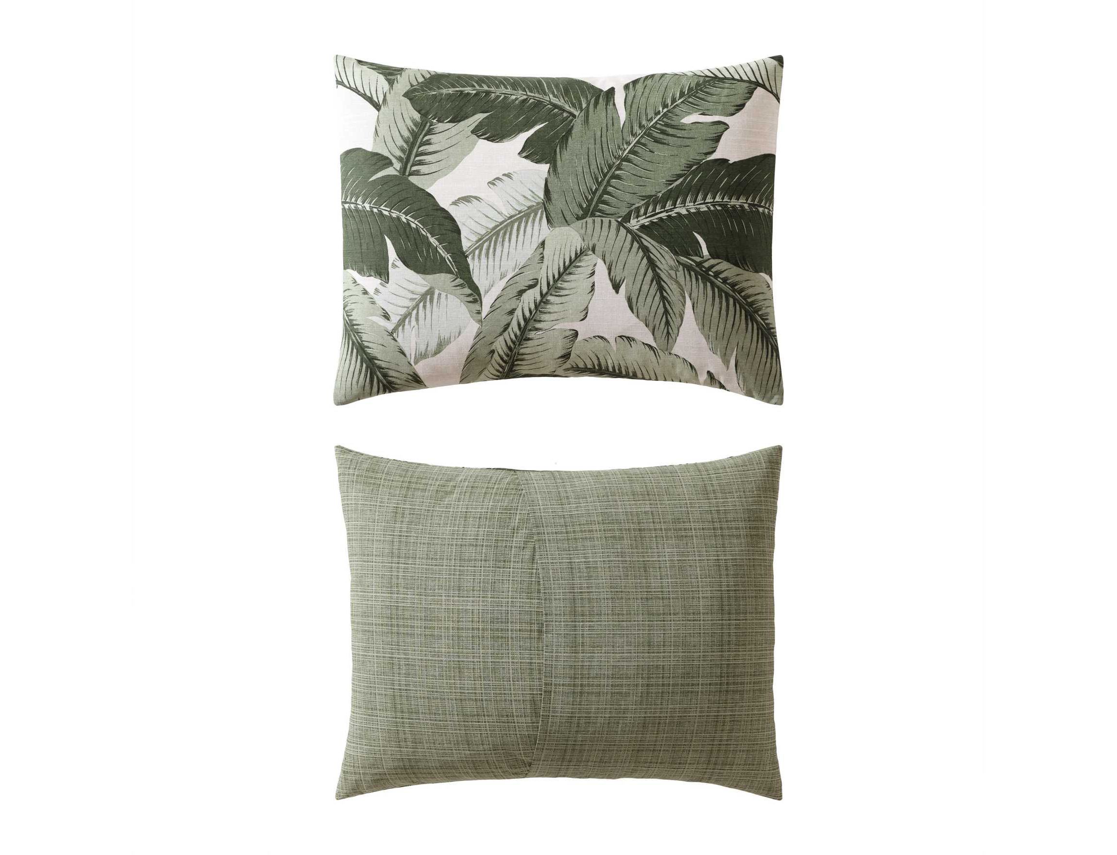 Vintage Palms Cotton Duvet Cover Set
