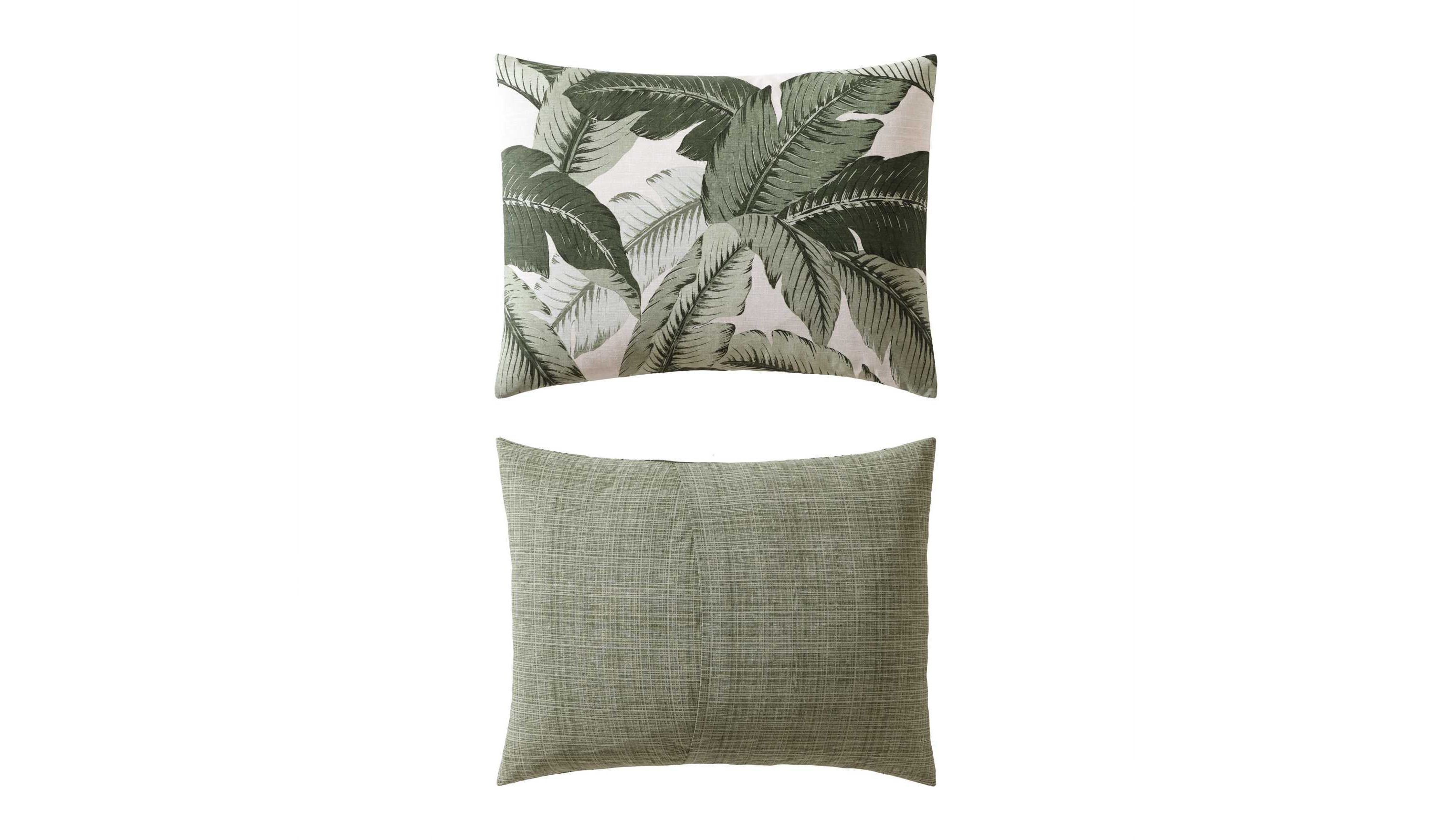 Vintage Palms Cotton Duvet Cover Set