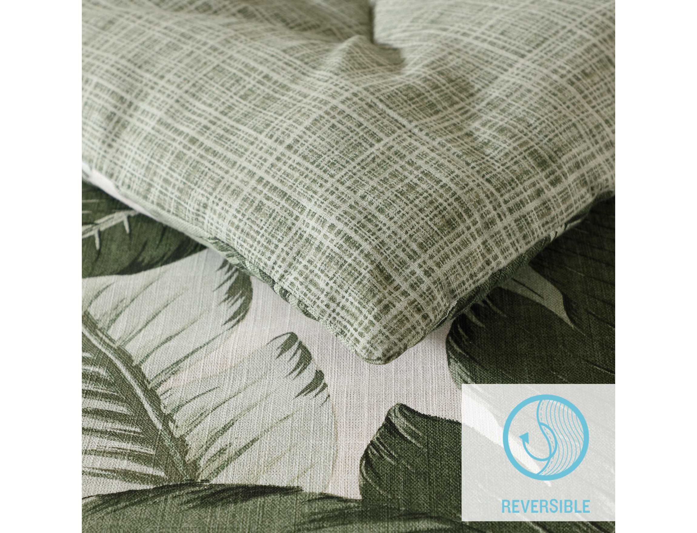 Vintage Palms Cotton Duvet Cover Set