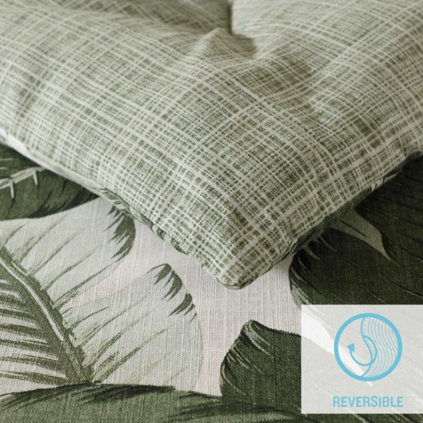 Vintage Palms Cotton Duvet Cover Set