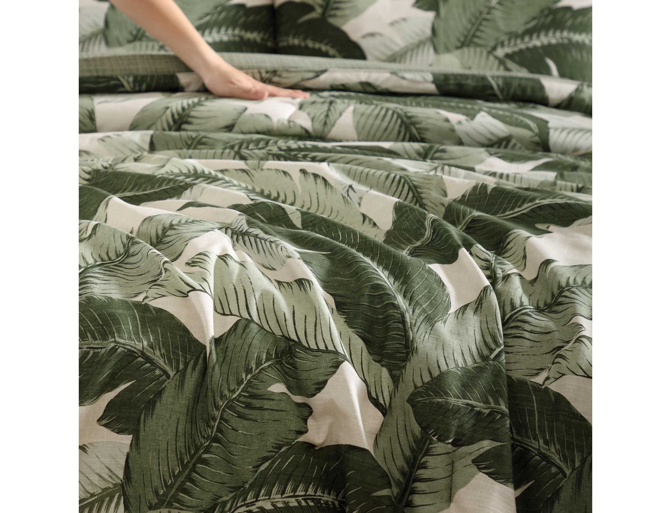 Vintage Palms Cotton Duvet Cover Set