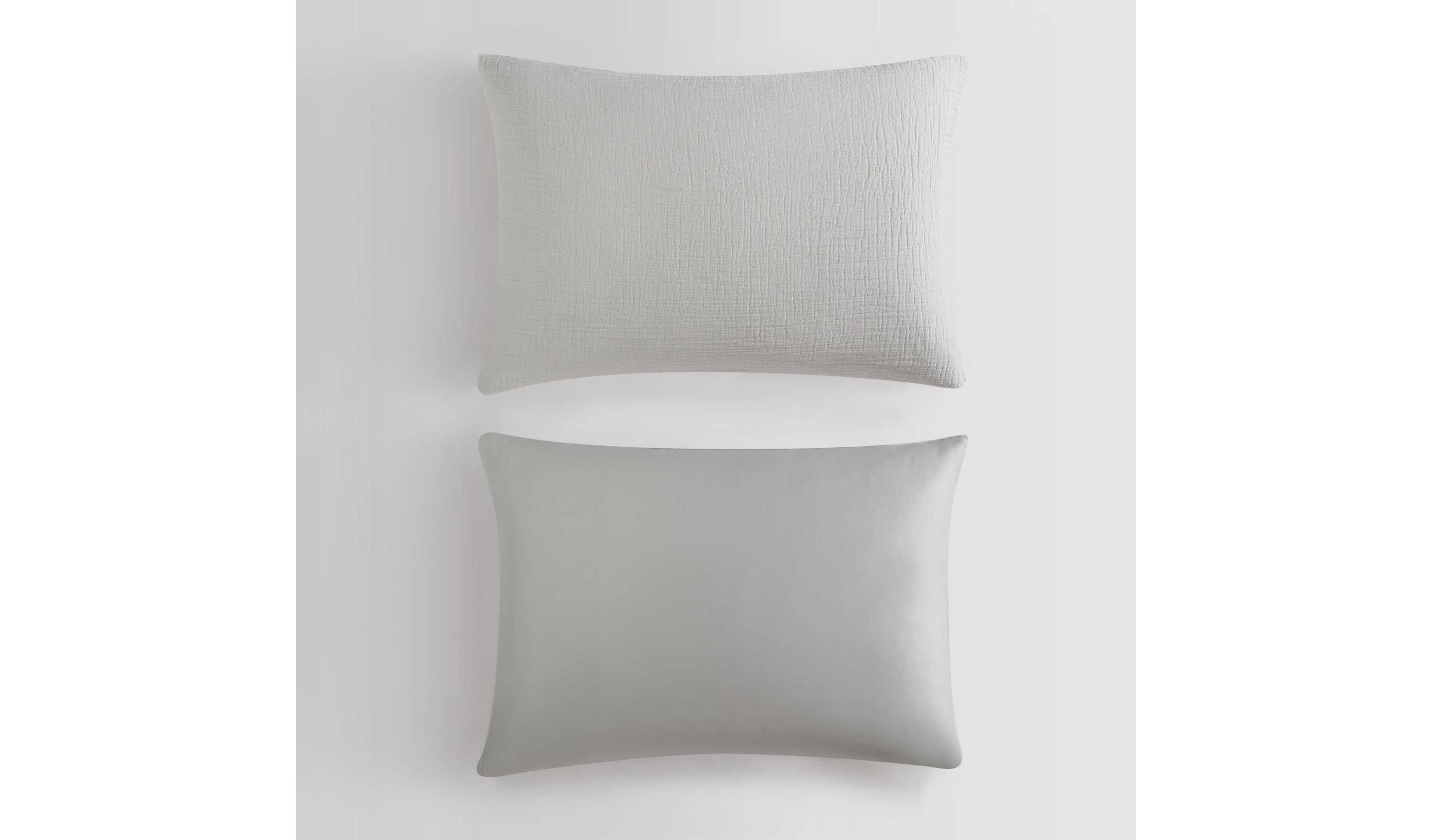 Washed Texture Solid Cotton Comforter-Sham Set