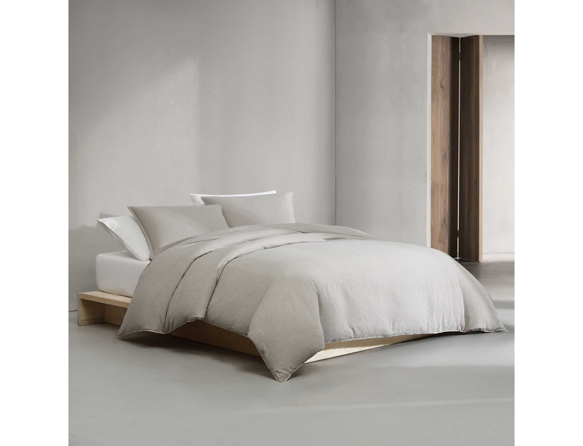 Melange Flannel Cotton Comforter-Sham Set
