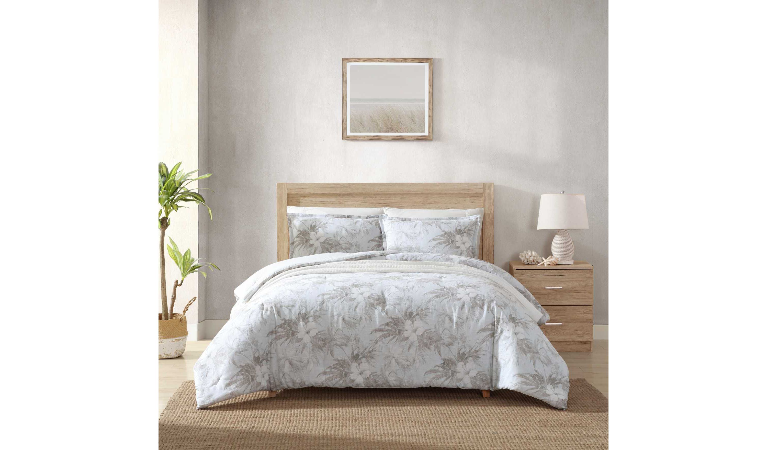 Beachway Blooms Cotton\Linen Duvet Cover Set