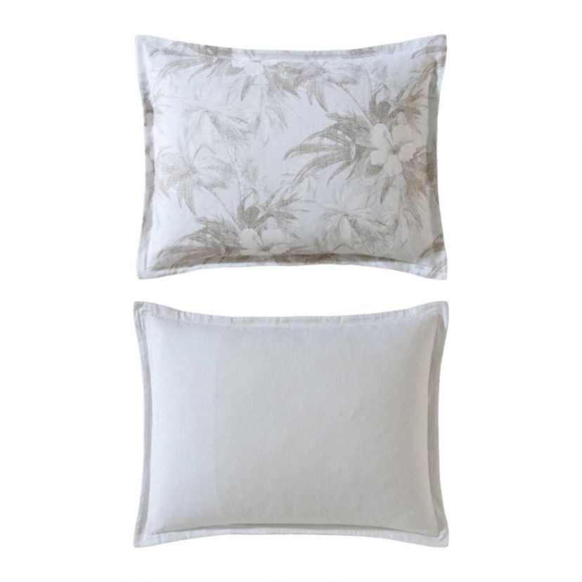 Beachway Blooms Cotton\Linen Duvet Cover Set