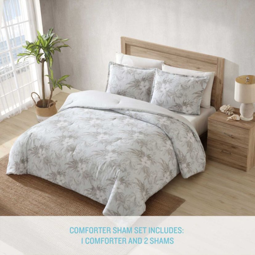 Beachway Blooms Cotton\Linen Duvet Cover Set