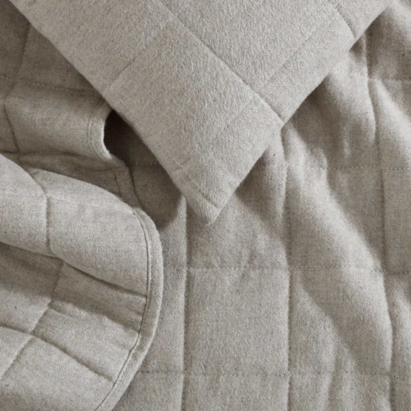 Melange Flannel Cotton Sham