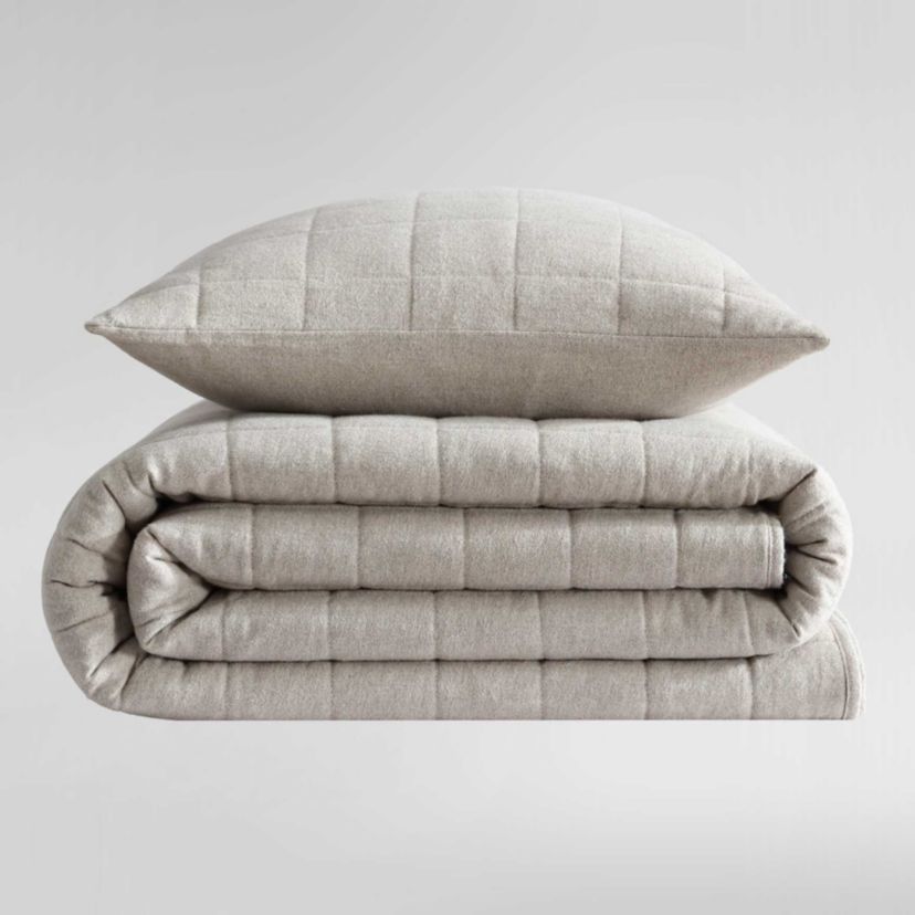 Melange Flannel Cotton Sham