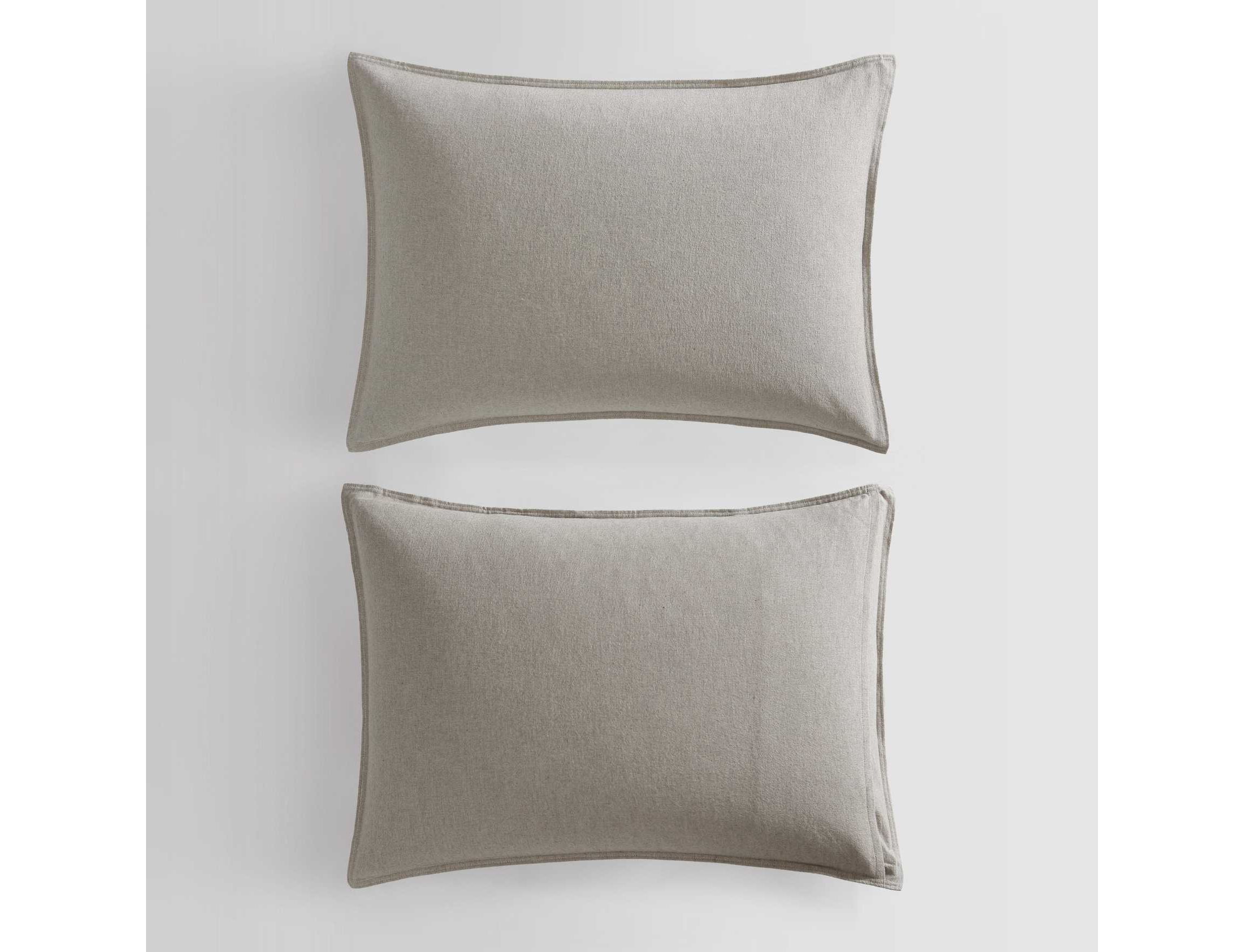 Melange Flannel Cotton Duvet Cover Set
