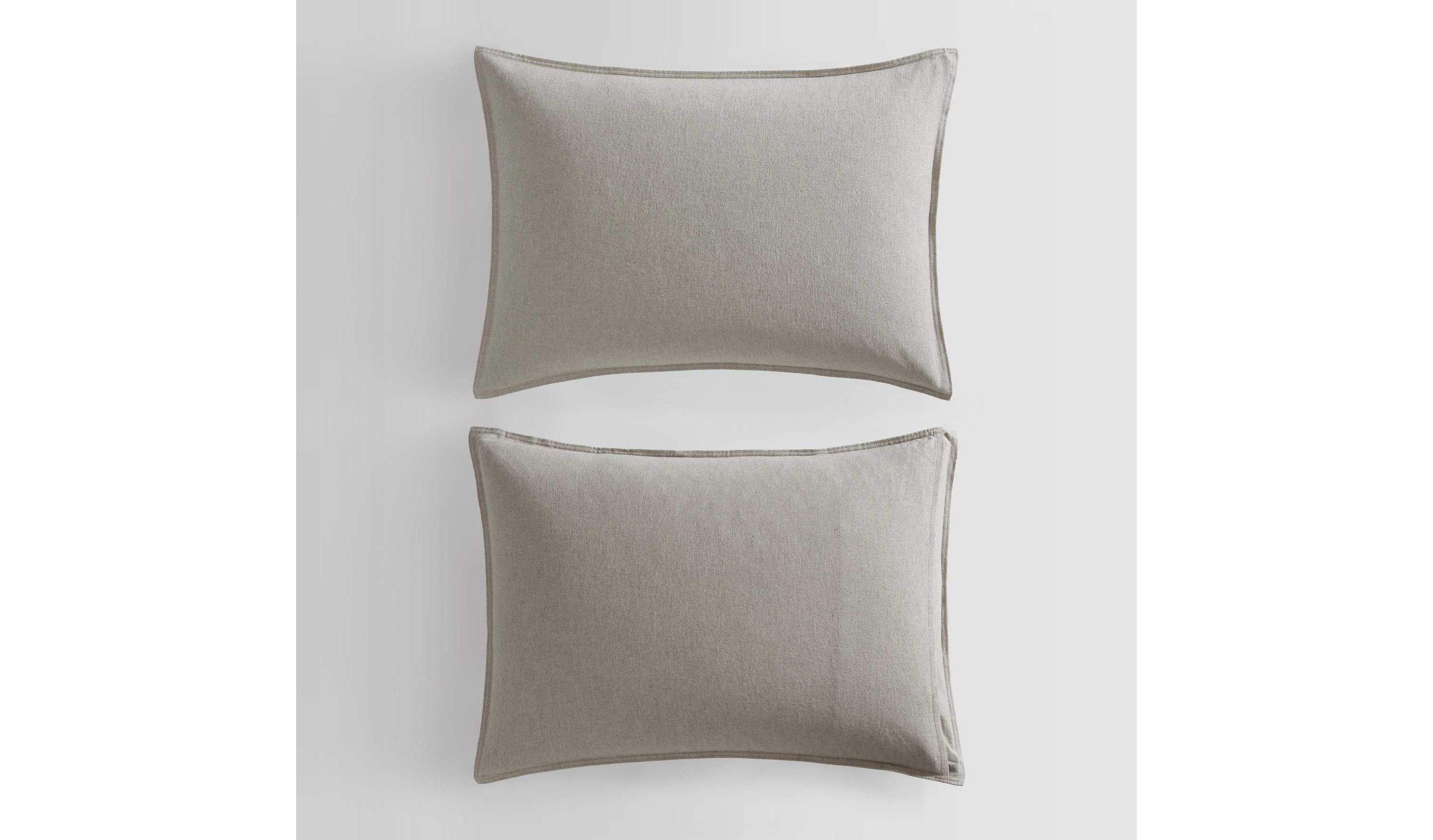 Melange Flannel Cotton Duvet Cover Set