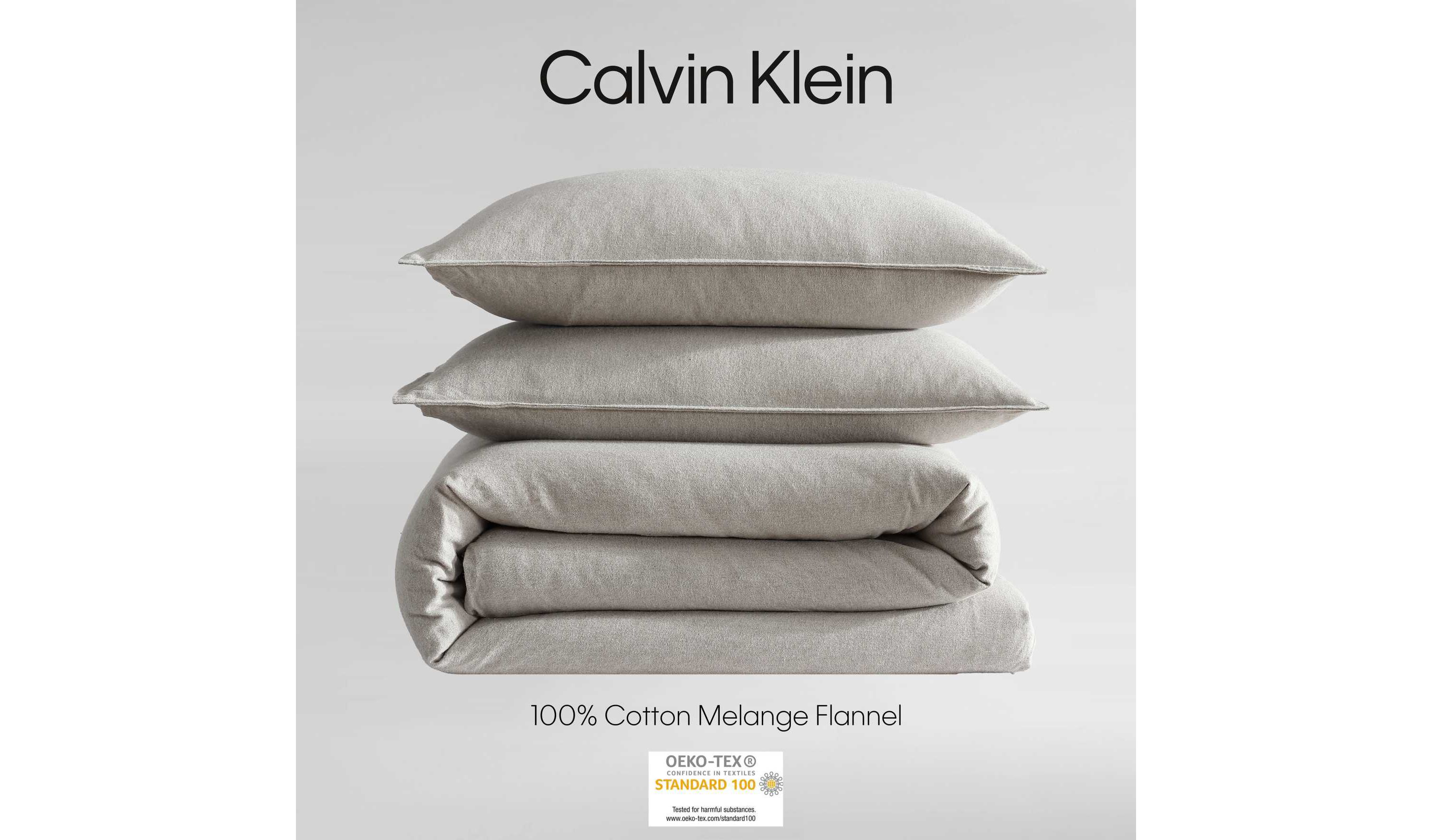Melange Flannel Cotton Duvet Cover Set