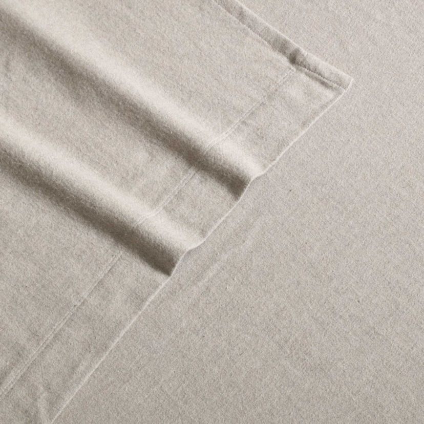 Melange Flannel Cotton Sheet Set