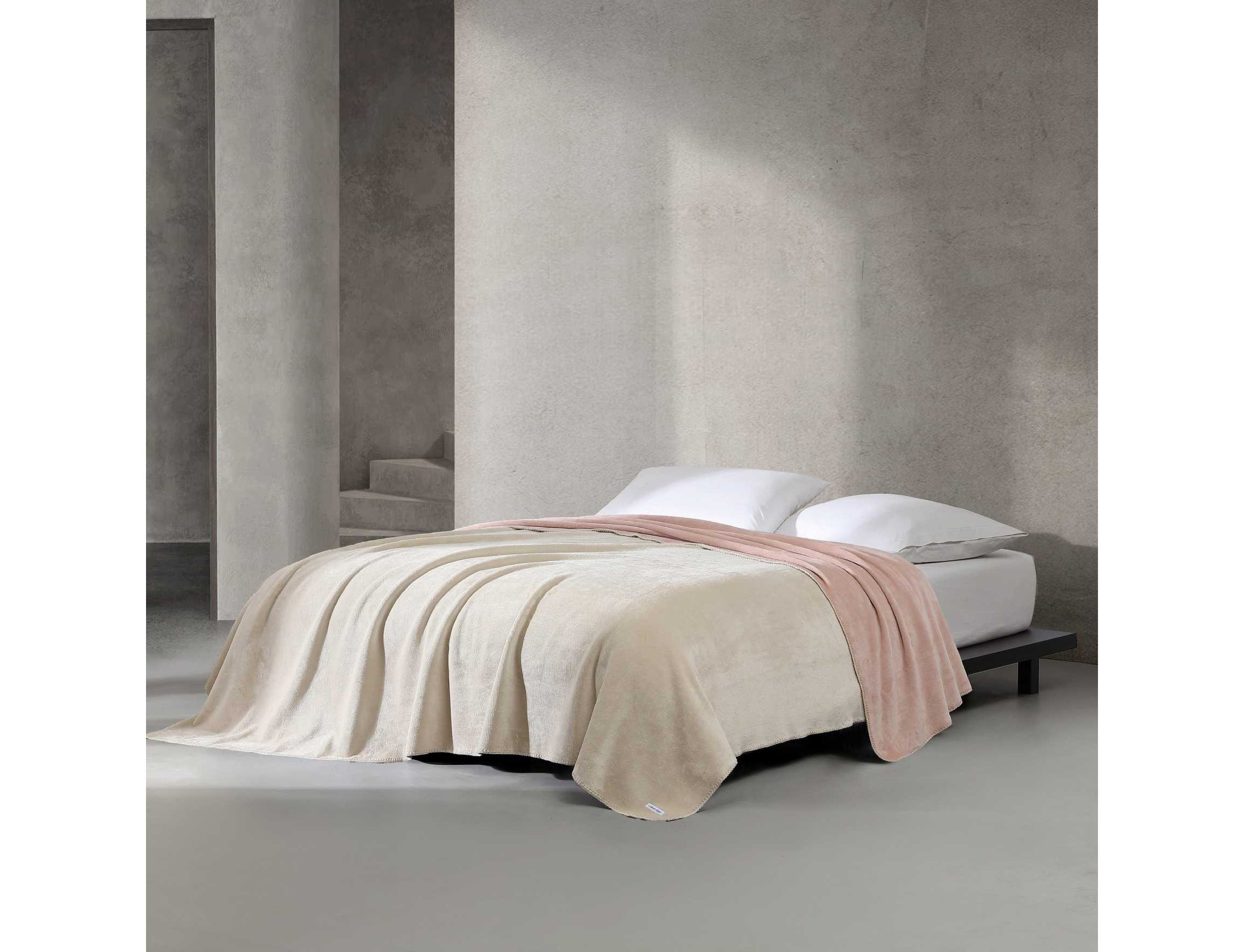 Modern Reversible Solid Microfiber Blanket