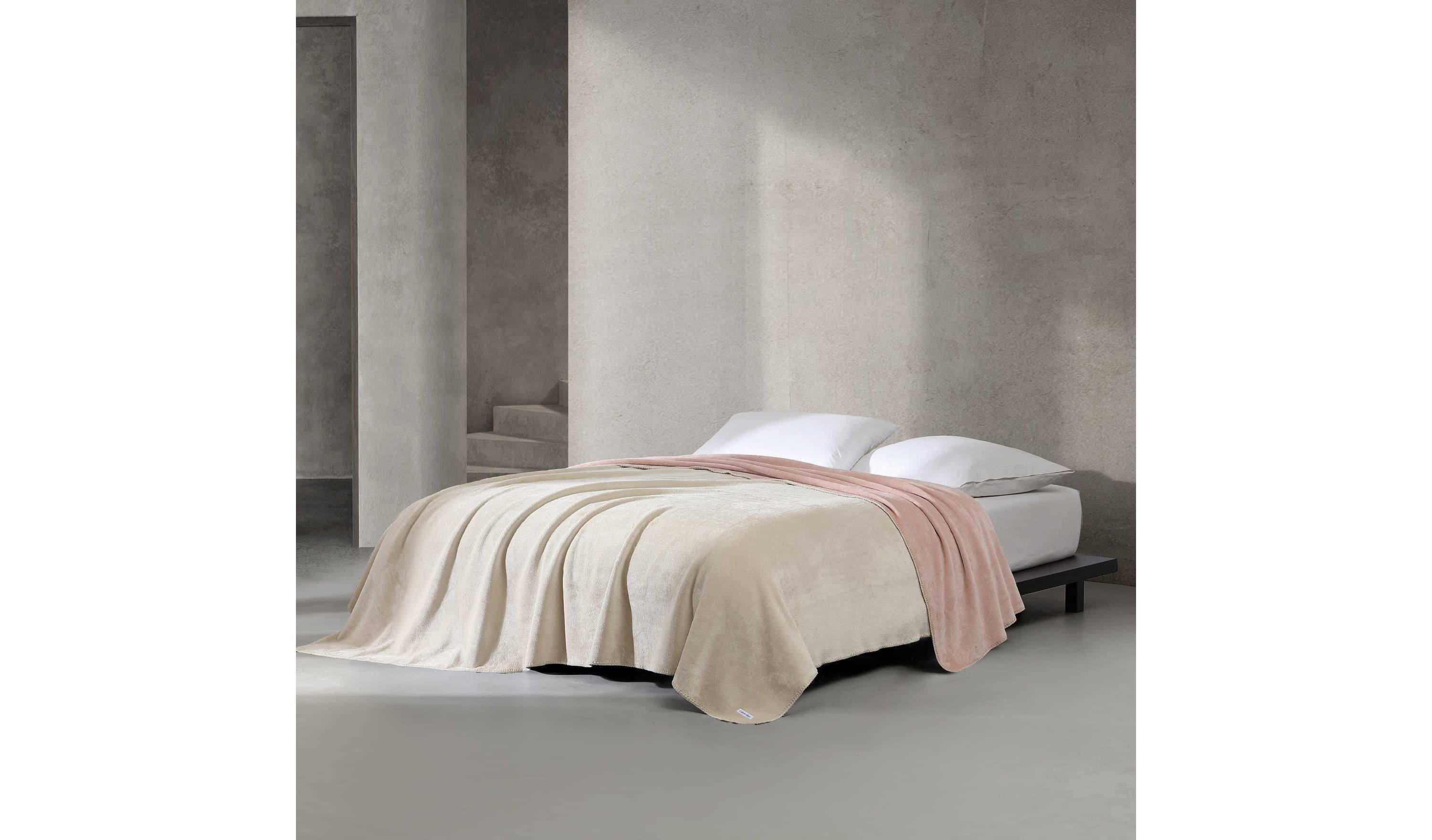 Modern Reversible Solid Microfiber Blanket