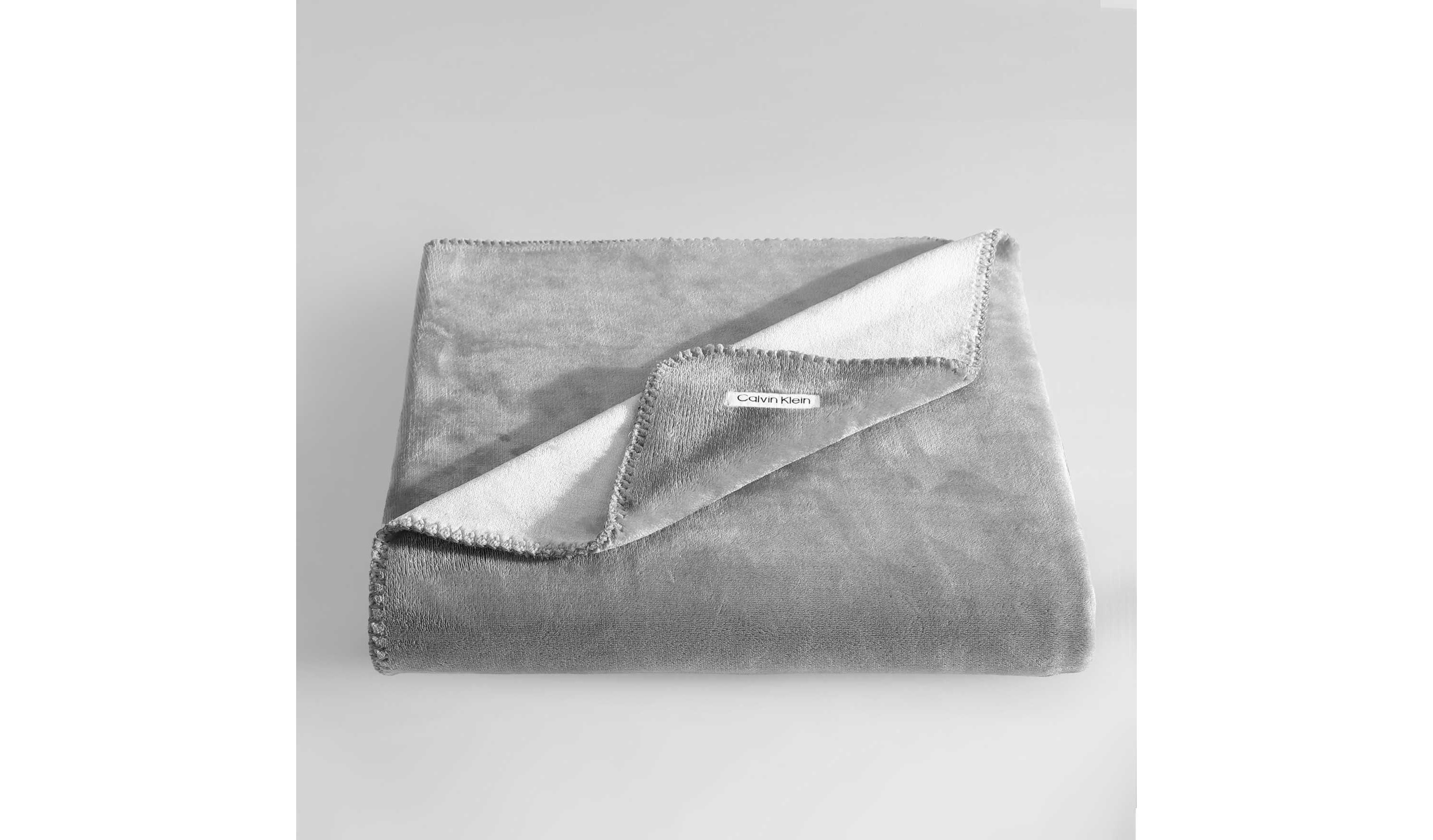 Modern Reversible Solid Microfiber Throw