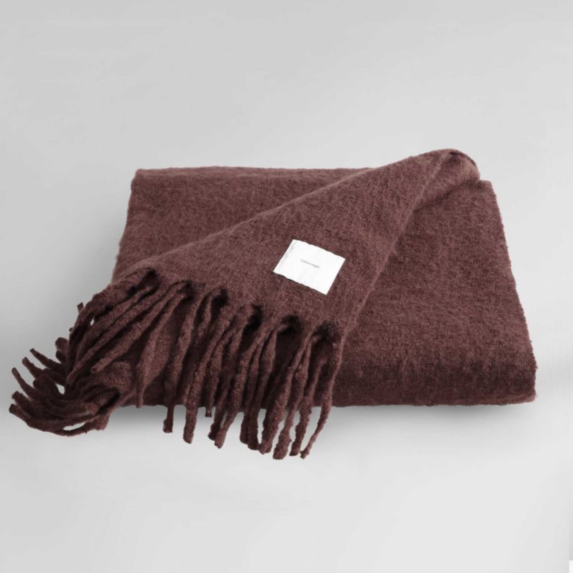 Mohair Solid Microfiber Throw