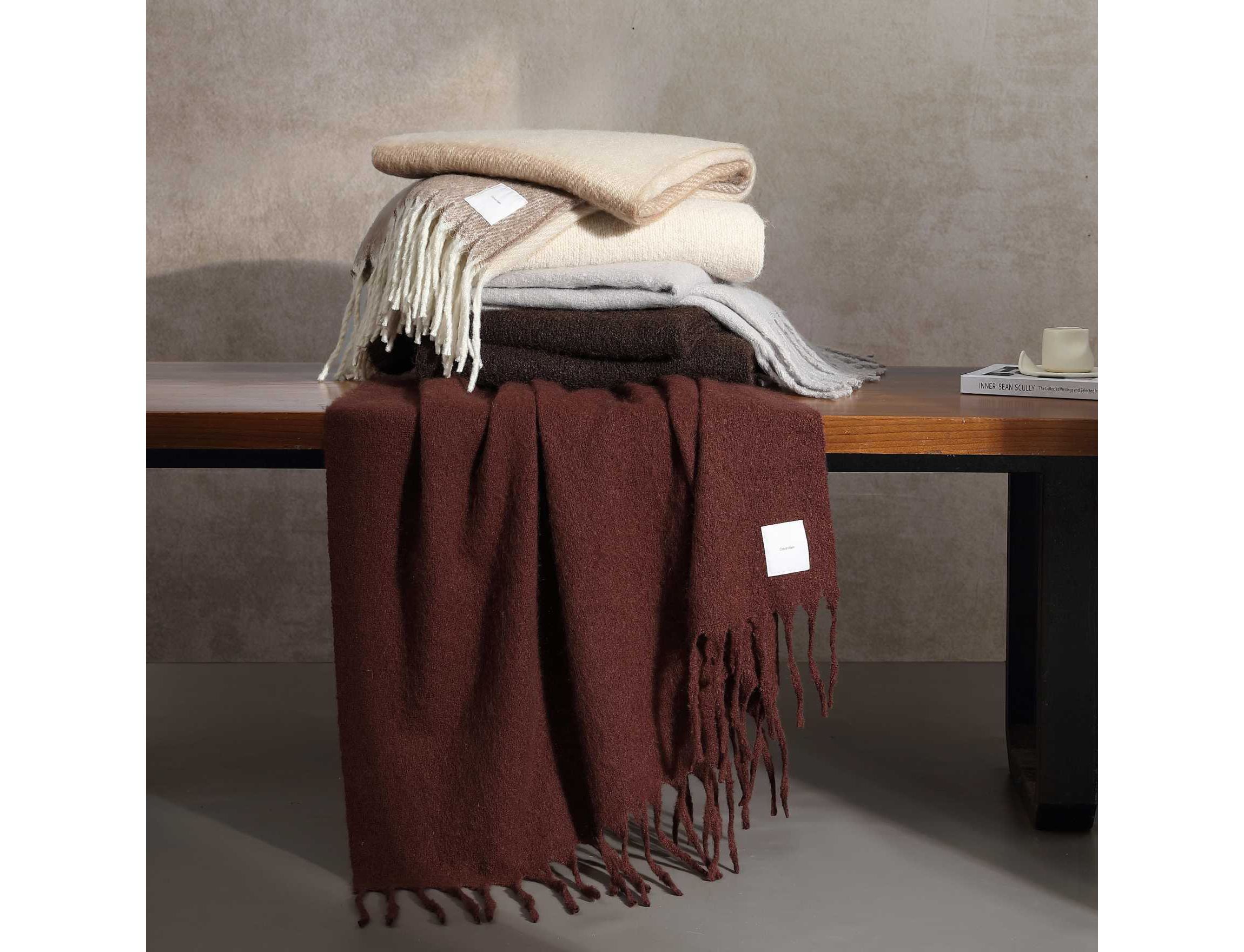 Mohair Solid Microfiber Throw