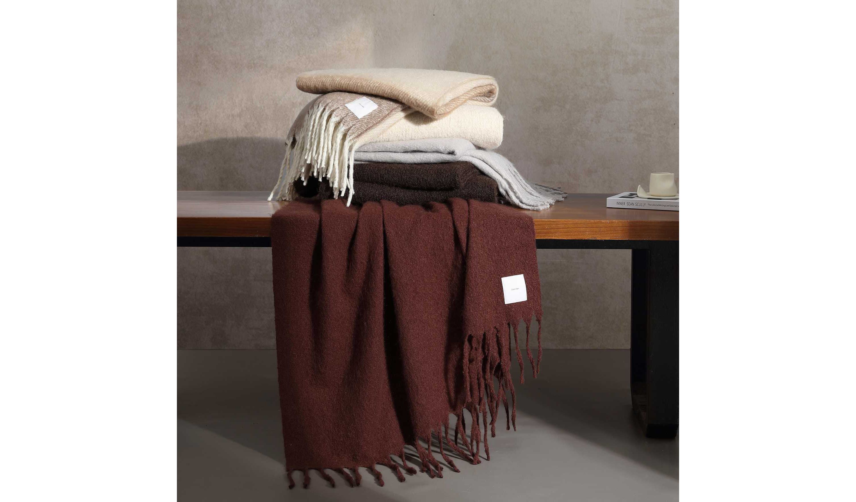 Mohair Solid Microfiber Throw