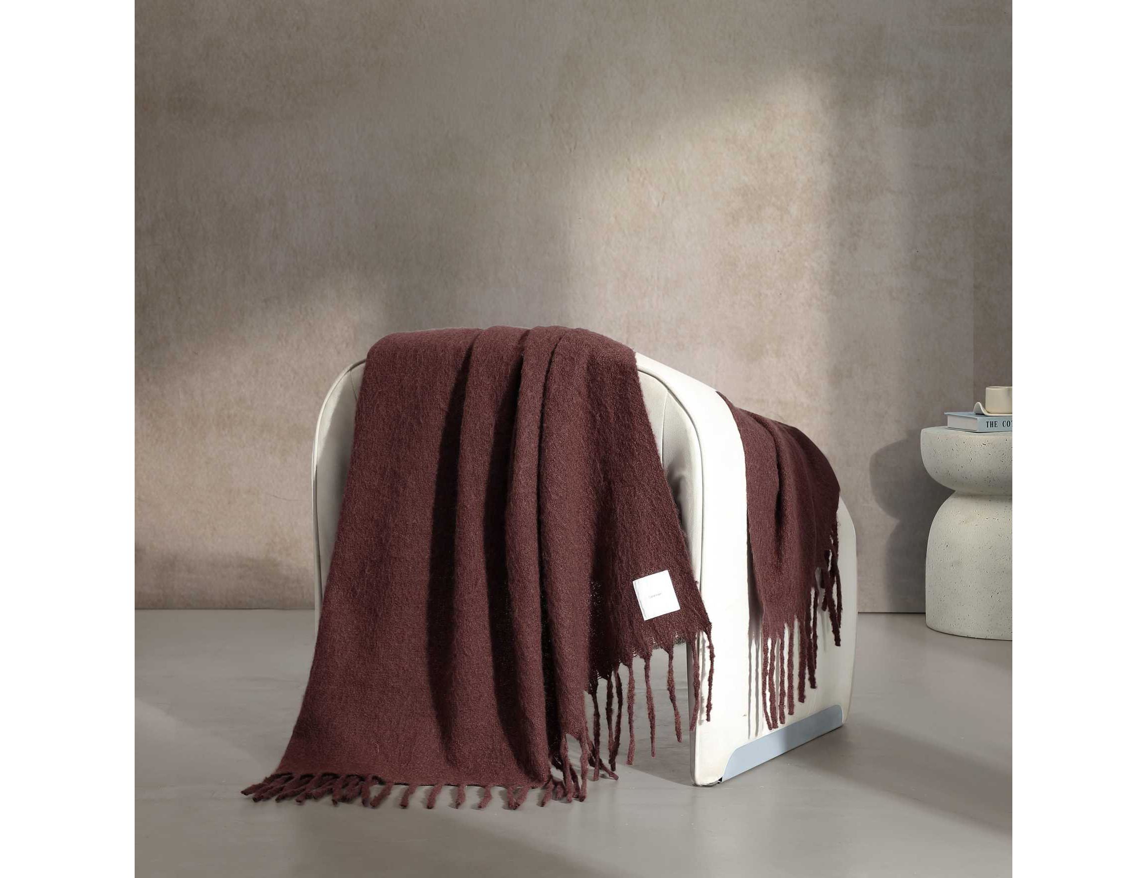Mohair Solid Microfiber Throw