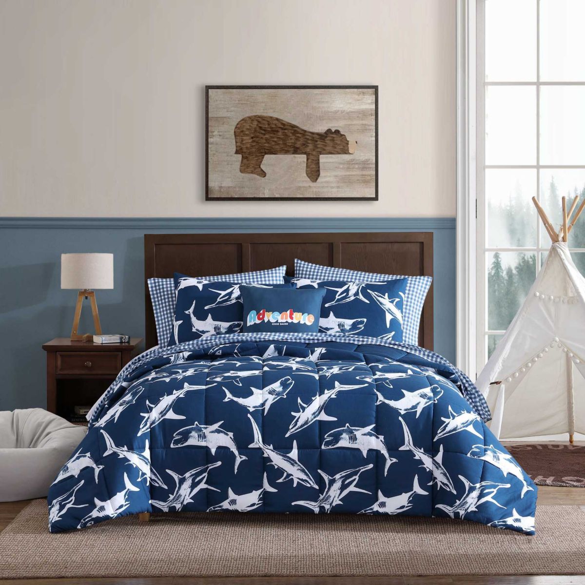 Vinny And Shark Friends Microfiber Comforter Bonus Set
