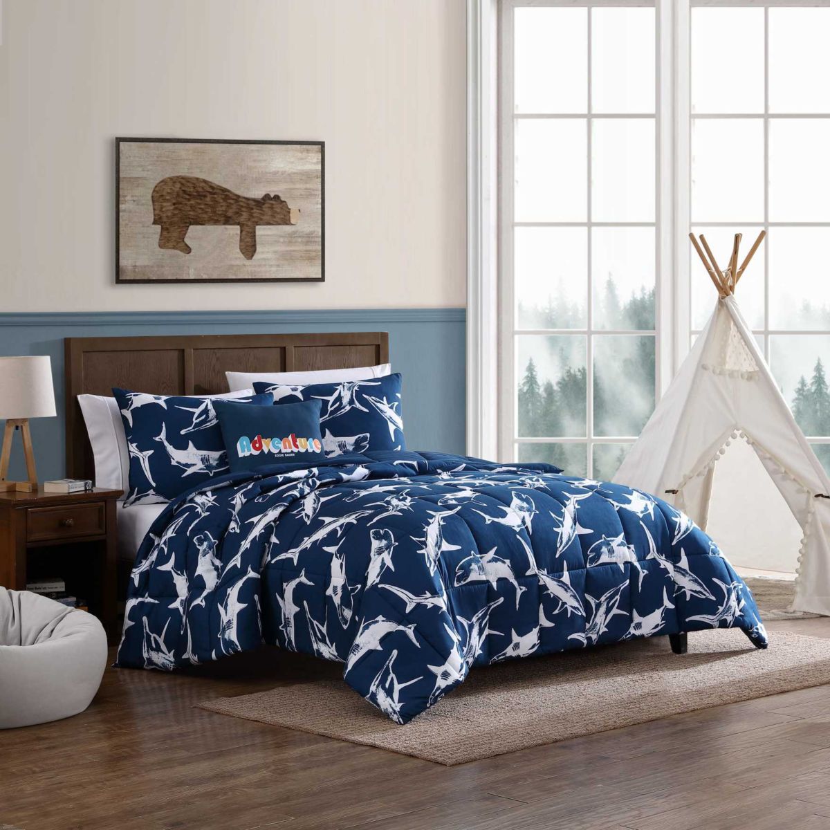 Vinny And Shark Friends Microfiber Comforter Bonus Set