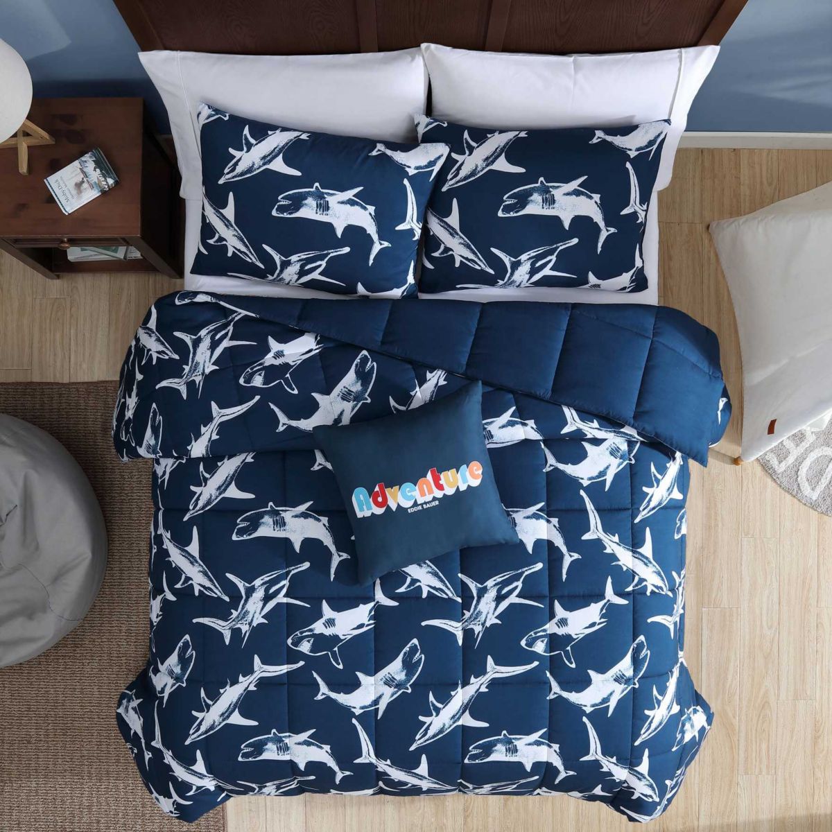 Vinny And Shark Friends Microfiber Comforter Bonus Set