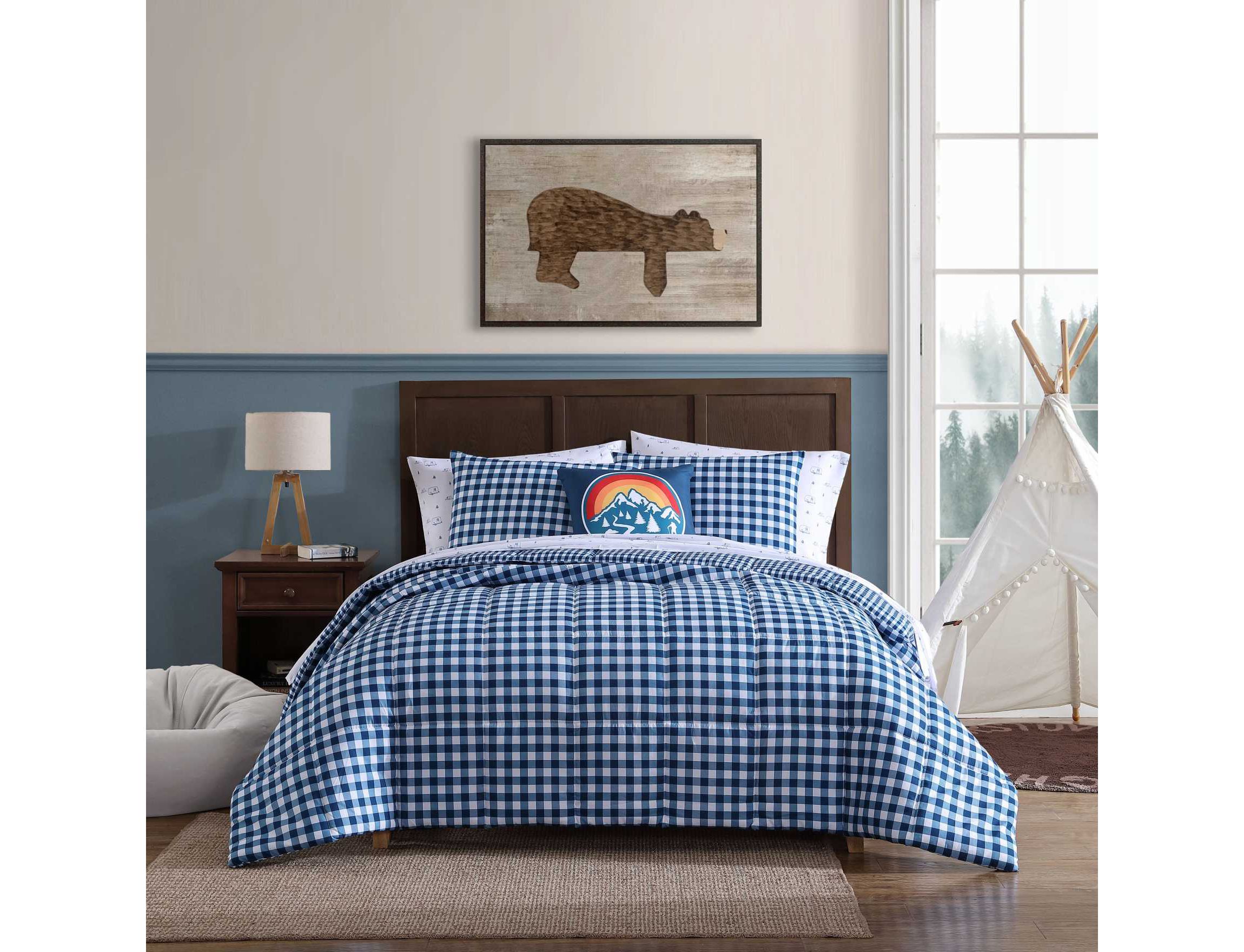 Preston Check Microfiber Comforter Bonus Set