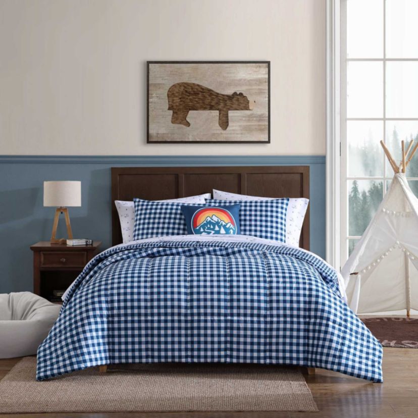 Preston Check Microfiber Comforter Bonus Set
