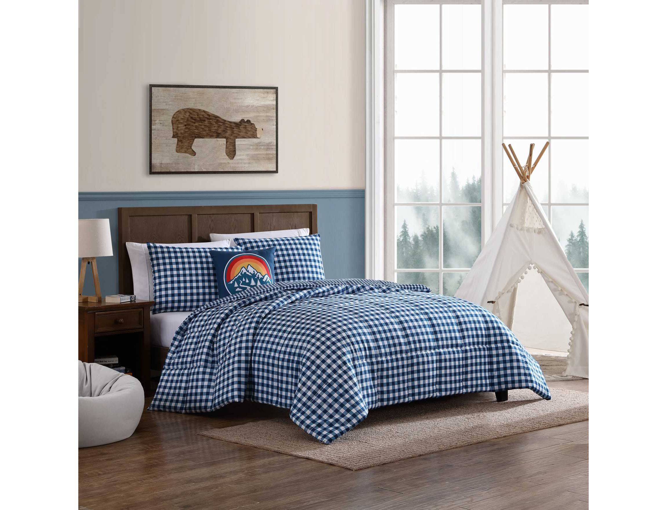 Preston Check Microfiber Comforter Bonus Set