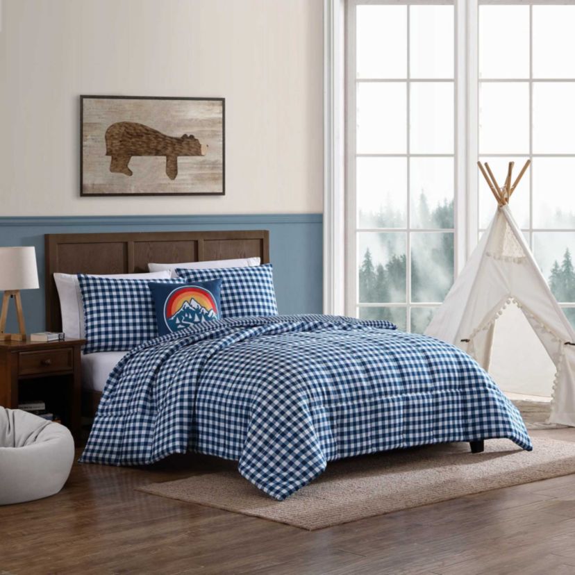 Preston Check Microfiber Comforter Bonus Set