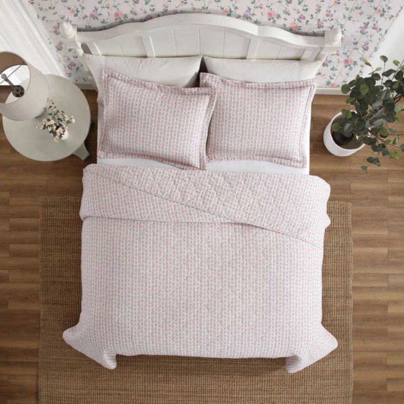 Marta Stripe Cotton Quilt Set