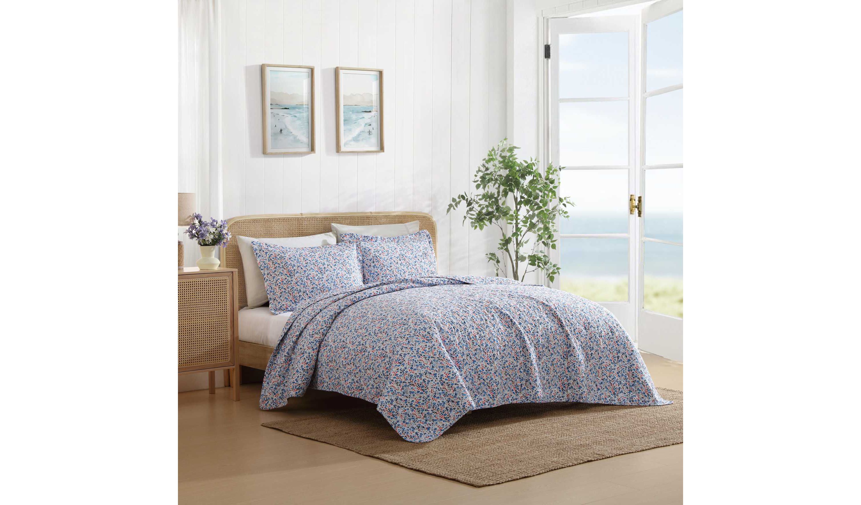 LeoFlower Cotton Quilt Set