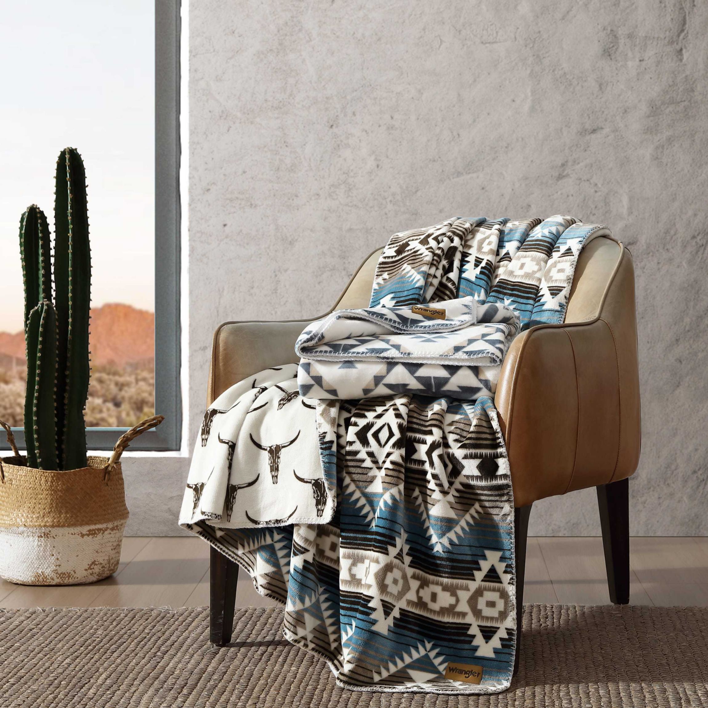 Nash Stripe Reversible Microfiber Blanket