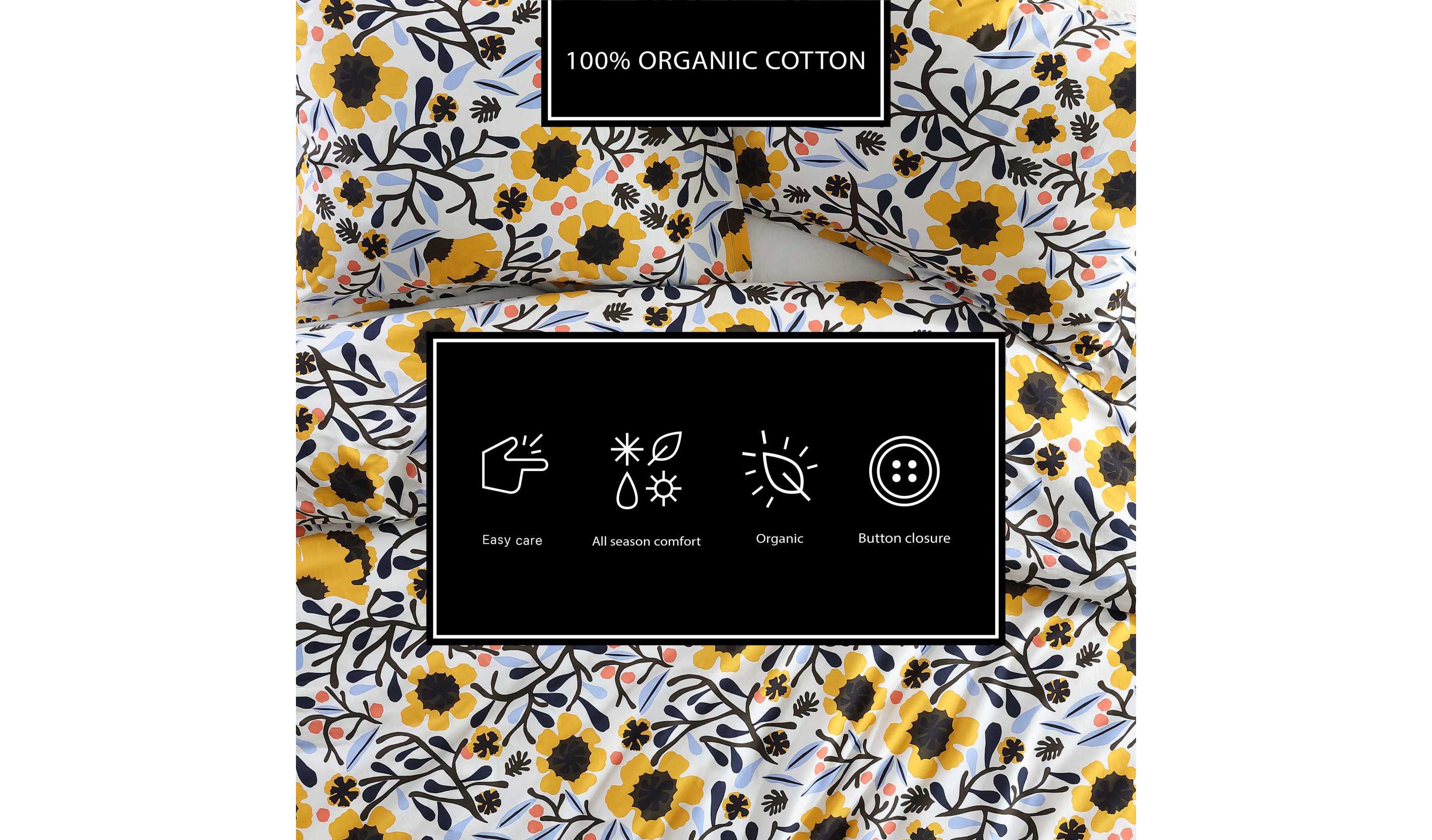 Mykero Cotton Duvet Cover Set